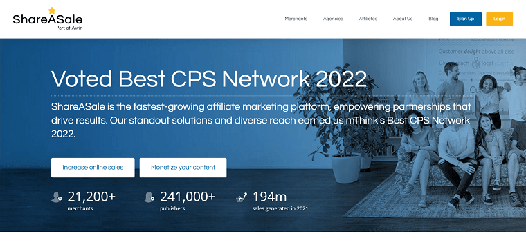 5. ShareASale Homepage - DSers